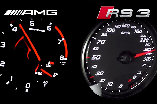 Audi RS3 ve Mercedes A45 AMG karşı karşıya!