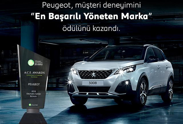Peugeot Türkiye, müşteri deneyimi ödülü aldı